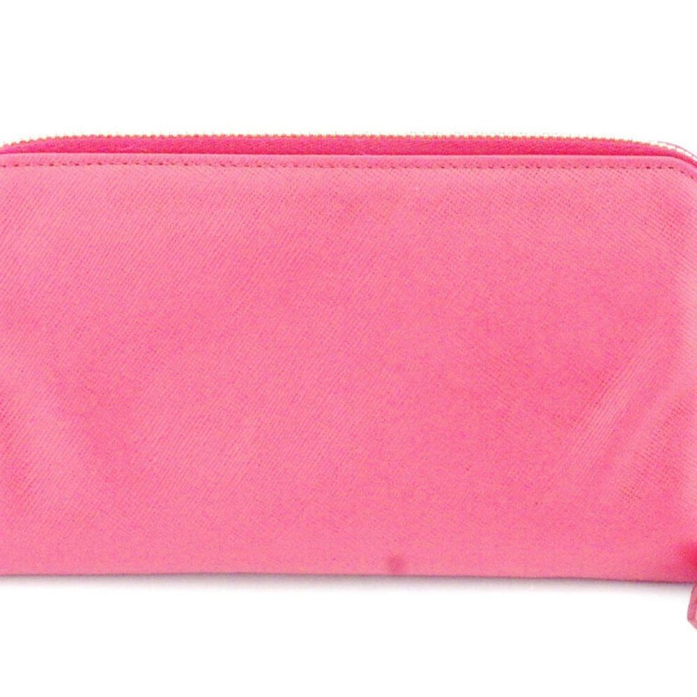 PRADA Purse ribbon pink Safi Arno Leather Auth used T9877 - Picture 2 of 8